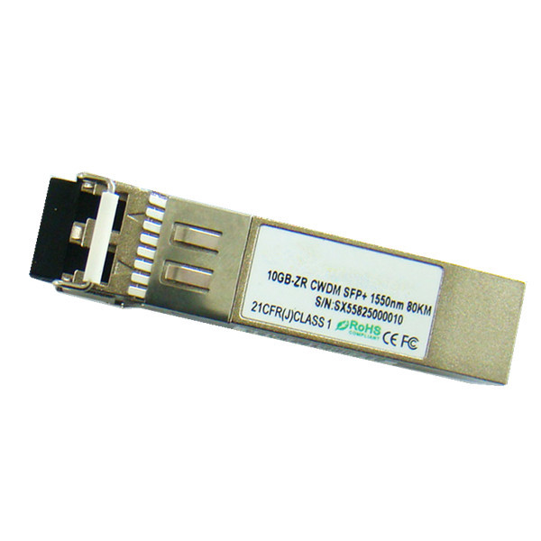 10G CWDM SFP+ Fiber Transceiver , 1550nm 80km Sfp+ Optical Transceiver Single 3