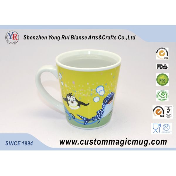 Creative Cartoon Ceramic Magic Photo Mugs for Company Giveaways