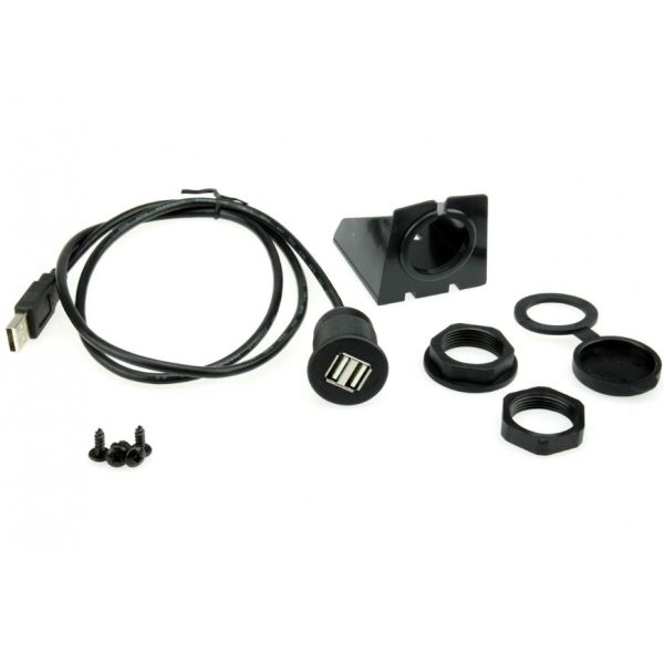 ODM кабельные проволоки две USB расширения кабеля автомобильной панели