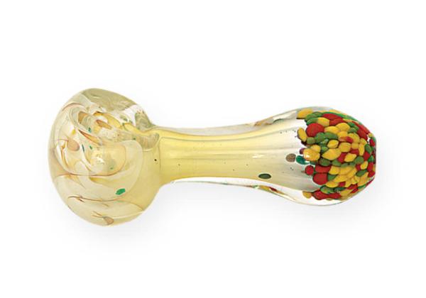 as tubulações de vidro arrebatadas da mão 105g a colher dos Pyrex que Bongs queimadores de óleo pregam a tubulação de fumo 4.0inches