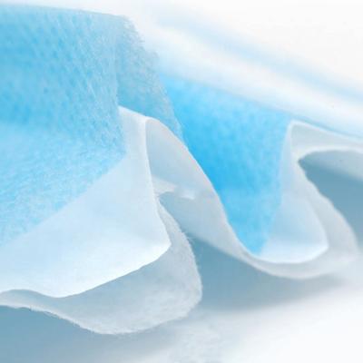 3 Layers Structure Disposable Dust Mask , Doctor Mouth Mask Elastic Facial Dust Proof