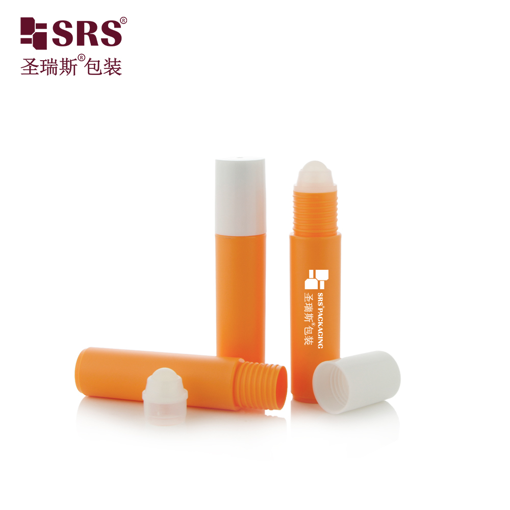 10 ML Cosmetic Plastic Roller Ball Bottle, Refillable Roll‑on Container For Aromatherapy Oil