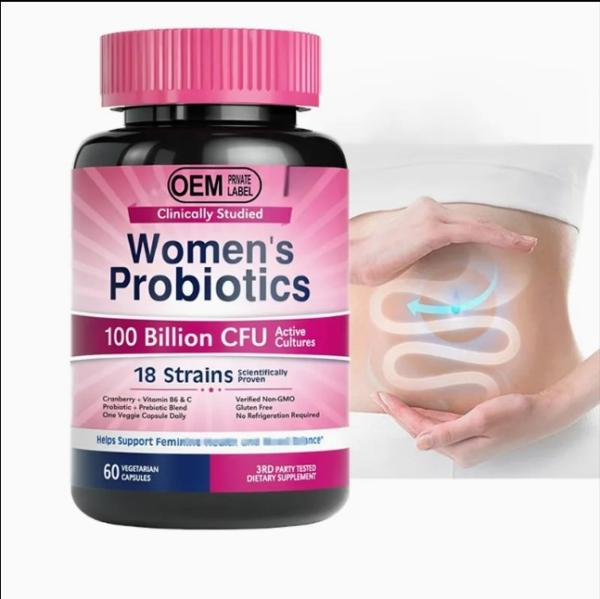 Female Vaginal Probiotic PH Balanced Capsules Lactobacillus Blend Supplement