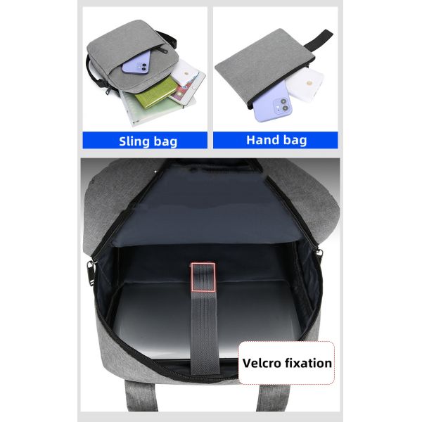 1.2 Inch Office Backpack Sets 3 In 1 Mens Fashion Backpacks Set With Usb Port