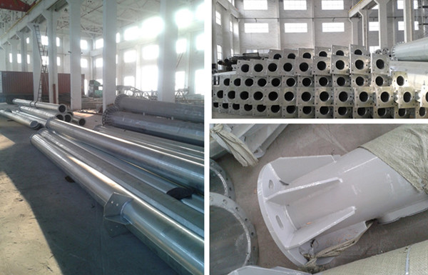 Материальная высота Поляка 6M лампы островка безопасност Q345 с рукояткой 11M одиночной 20 лет гарантированности