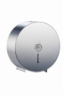 Silver 304 Stainless Steel Jumbo Toilet Roll Holder Wall Mounted Type For Public Places