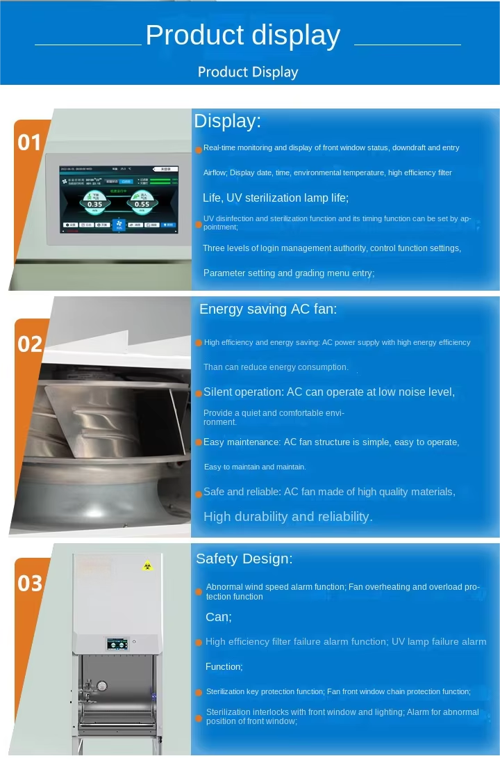 Laboratory A2B2 All-Steel Secondary Scientific Research Level Biosafety Cabinet