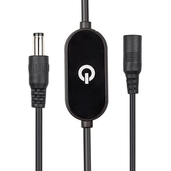 Commutateur de diminution de luminosité, mâle à femelle, câble d'extension CC de 5,5x2,1 mm pour lampes à bande LED