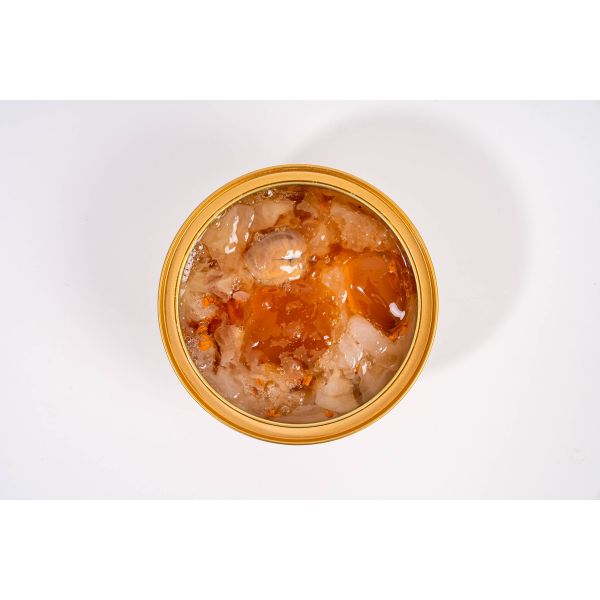 Chinese Osmanthus Chestnut Stewed Peach Gum Resin Dessert With Glutinous Rice