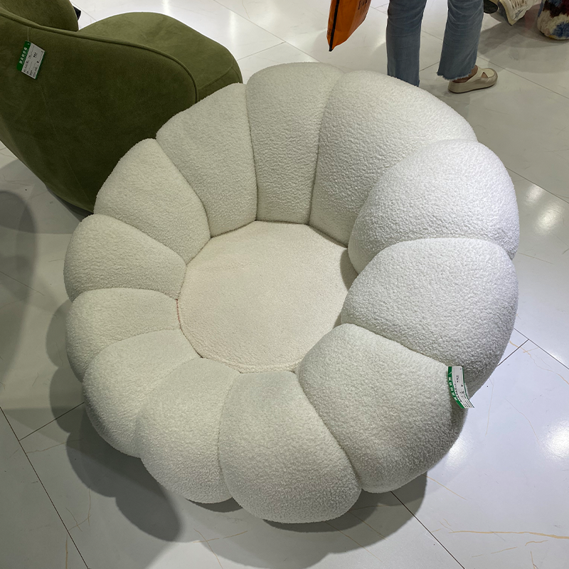 Modern Comfortable Bean Bag Sofa Chair Popular Pumpkin Single Sofa for Small Apartment for Balcony & Bedroom Use