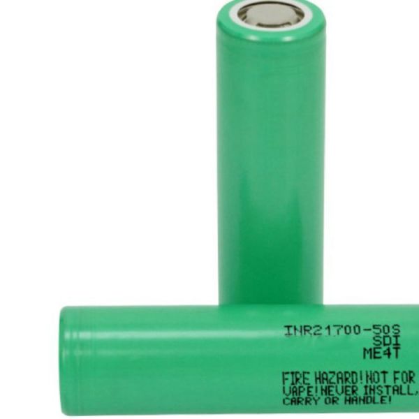 21700 Lithium Battery 3.6V High Capacity 5000mAh Power Cell Rechargeable Flat Top