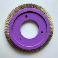 Finition textile LK Stenter Brush Wheel Couleur violette Matériau plastique cuivre laiton Coiffure à brosses
