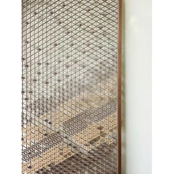 Woodworking Kumiko Wood Crafts for Wood Door Window Wooden Box Japanese Restaurant Decoration Partition