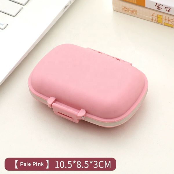 Custom Logo Portable Travel Medicine Boxes Thick Plastic Weekly Pill Organizer Storage Cases Sturdy Pill Container