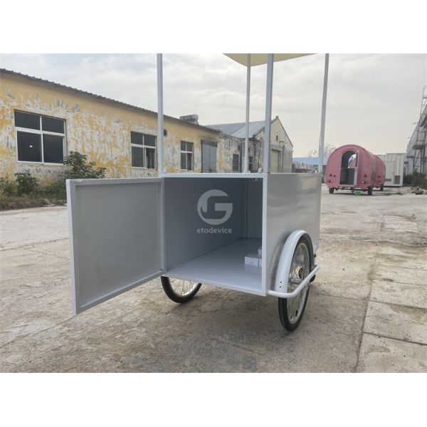3 wheel Cargo Bike Street Food Delivery Bike Crepe Trailer High Standard Ice Cream Coffee Push Cart