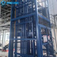 Plateforme élévatrice de fret à chargement industriel, ascenseur hydraulique à double mât, 50T, 50M, 220V