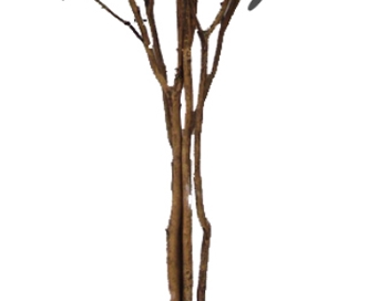 210cm Height Artificial White Magnolia Tree Fire Resistance