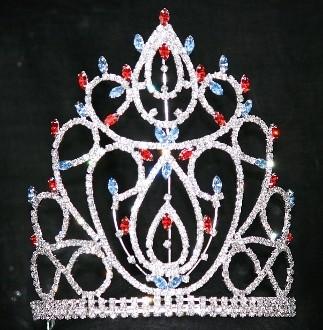 Large rhinestone crowns and tiaras lady pageant crowns tiaras wholesale custom crowns supplier wholesale pageant crowns