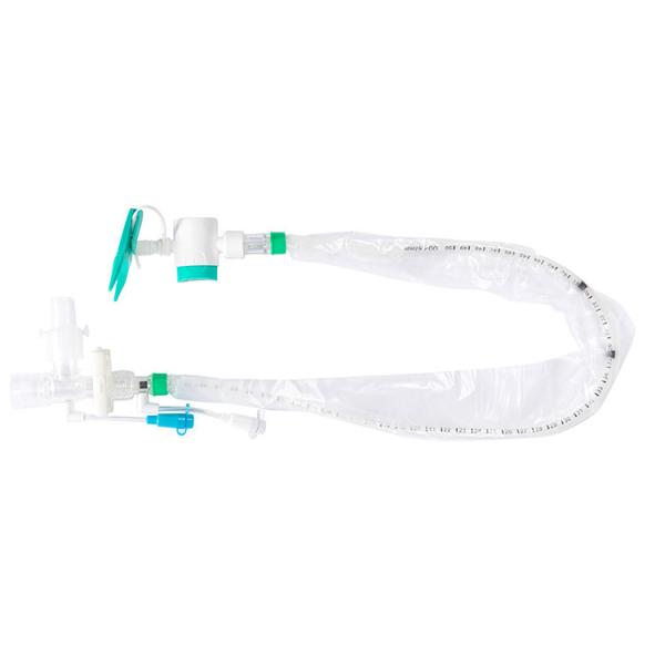 Cateter estéril médico da sução da ventilação de duas luzes dos produtos descartáveis do hospital para o gás do Eo