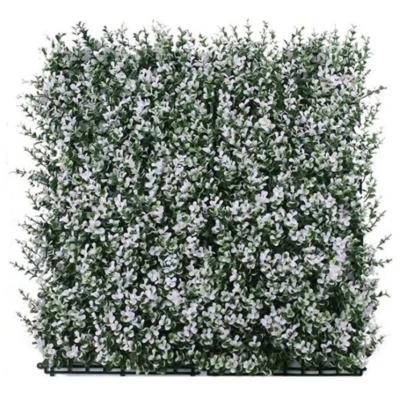 Paroi en herbe artificielle résistante aux UV recyclable Décoration de bureau à domicile en blanc extérieur