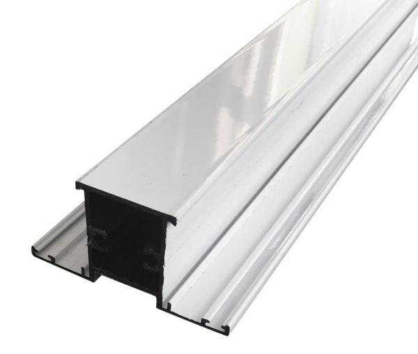 White Electrophoresis Aluminium Alloy Extrusion Silver Window Profiles Smooth Surface