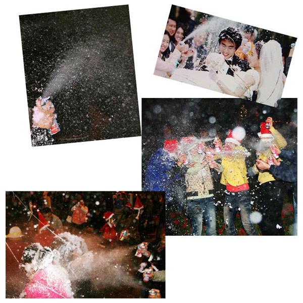 Искусственные брызги снега партии аэрозоля для масленицы/рождества & Оутдоорс украшения фестиваля