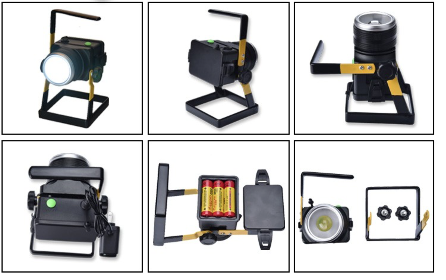 Магнит 200 снабжение жилищем алюминиевого сплава фонариков 10W 3.7V люмена портативное располагаясь лагерем