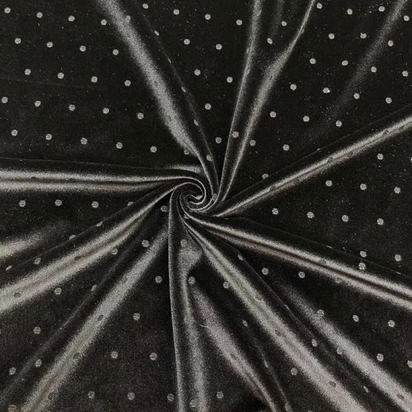 57 inch Polyester Velvet Velour Fabric Tie Dye Velvet Fabric Floral Printed