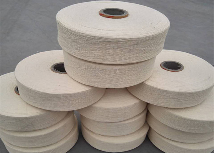 Open End Yarn Towel Material 16S Raw White Recycled Cotton Yarn Eco - Friendly