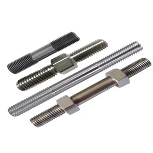 Metric M42 M48 ASTM A453 ANSI316 Metal BOLT Threaded Stud SD With Hexagonal Heavyduty Nut SS 660 DIN976