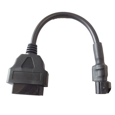 Length 30cm Motorcycle Control Cables Black OBD2 Female To 3 Pin OBD