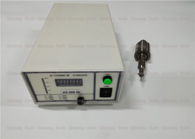 cortadora ultrasónica de 100w 35khz para la tela tejida el PE del bolso