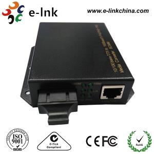 Wall Mounted POE Fiber Media Converter , Ethernet To Optical Fiber Media