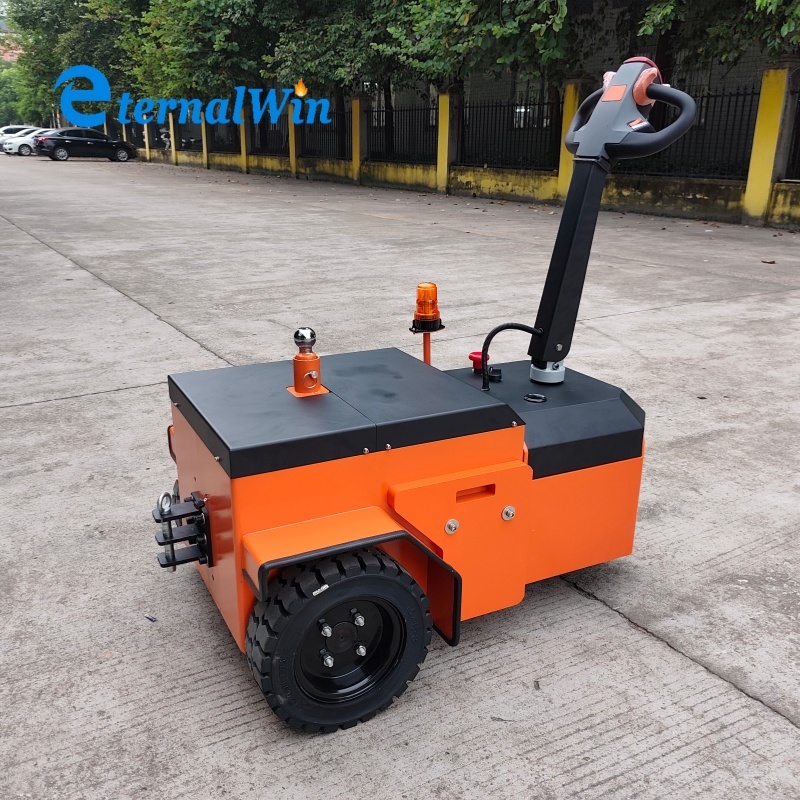 24V Battery Voltage Electric Tow Tug Dimensions 1300x850x1050mm Industrial Tow Vehicle Designed for Heavy Duty Transport