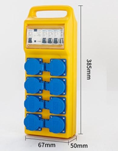 portable Industrial power Boxes with Socket and MCB waterproof outlet Distribution box