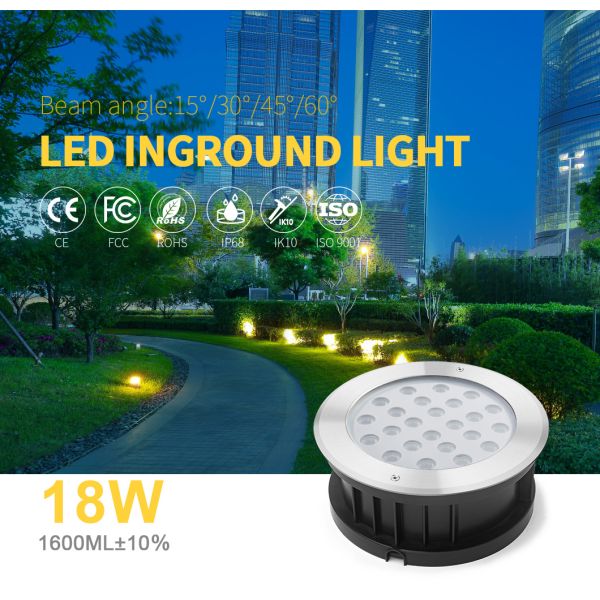 СИД сада VDE SMD3030 смололо светлое 18W 1600LM IP68 водоустойчивый