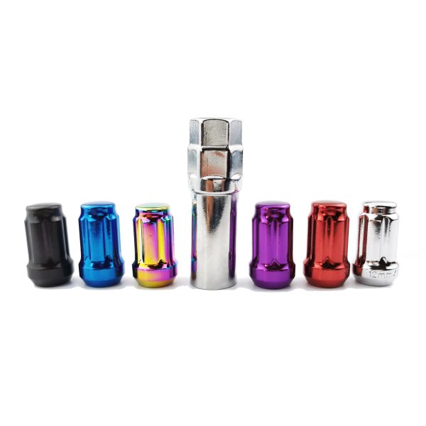 90mm 88mm 35mm Length Anti Theft Lug Nuts Chrome Wheel Nuts Aluminum