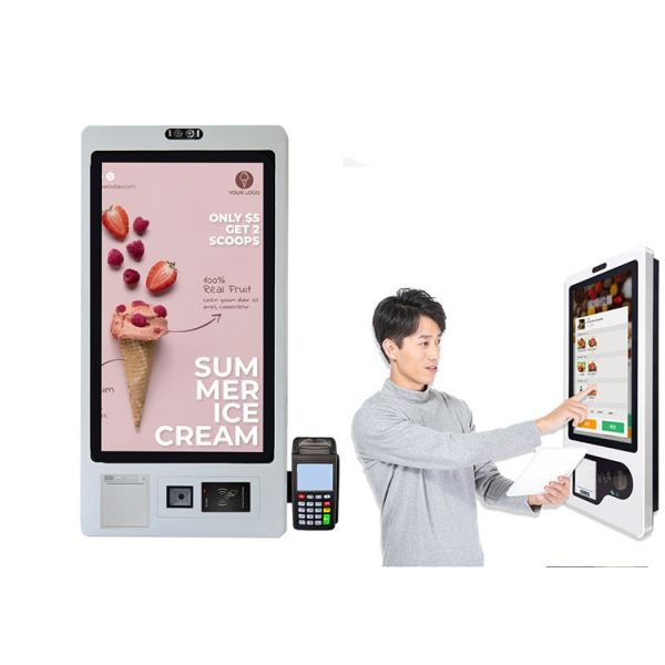 Capacitive Screen Self Ordering Kiosk for Hospital and Retail Wall Mounted