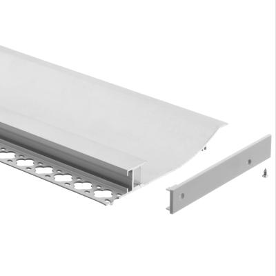Frameless LED Floor Channel Aluminium Alloy Surface Mounted For Skirting Board Light