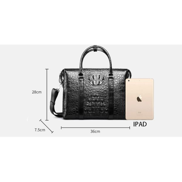 Factory wholesale sales promotion crocodile leather handbag shoulder slung briefcase men's business bag