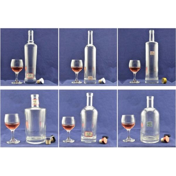 Unique Lady Glass Wine Bottles with Industrial Beverage Super Flint Glass Material