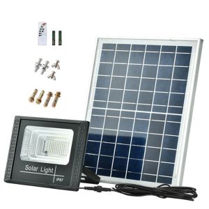 Lámparas de inundación solar LED de 110w para patio exterior Ip67 a prueba de agua