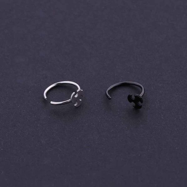 Wholesale nose ear cartilage piercing jewelry 20g surgical steel thin small open nose rings for sale