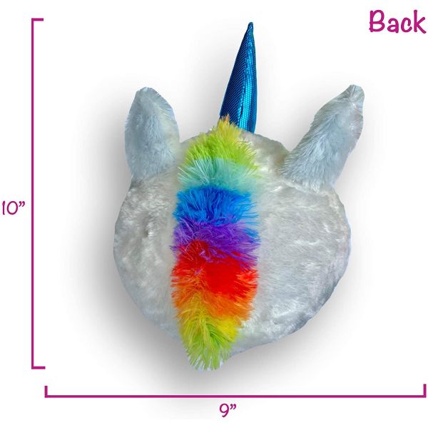 Унисексный пушистый мяч 9-дюймовый единорог Наполненное животное Принимается OEM ODM