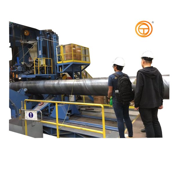Industrial Spiral Welded Pipe Mill Equipment With Uncoiler / Peeler