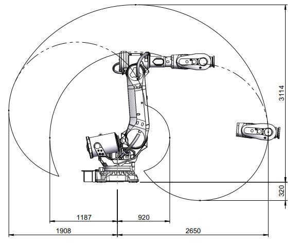 Robô industrial de uso geral de ABB com o Positioner da máquina de soldadura GBS do Mig