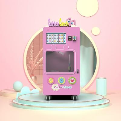 máquina de venda automática de Floss dos doces da máquina de venda automática ROHS do algodão doce do robô 4G