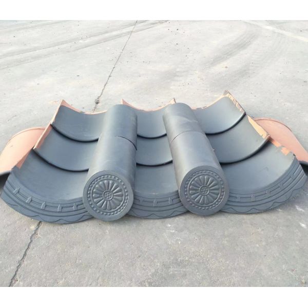 Japanese Traditional Clay Roof Tiles Ceramic Roof Shingle Japan Style Restaurant Tea House Roof Decoration