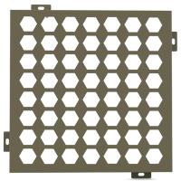 Anti-UV Durable Perforated Aluminum Cladding Panels For Curtain Wall Or Ceiling Decoration