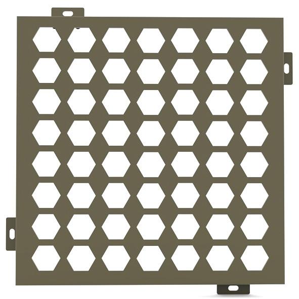 Anti-UV Durable Perforated Aluminum Cladding Panels For Curtain Wall Or Ceiling Decoration